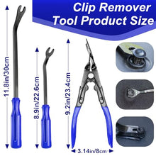Load image into Gallery viewer, Doaho 238Pcs Trim Removal Tool,Fastener Remover Plastic Pry Tool Kit,Adhesive Cable Clips Auto Push Pin Bumper Retainer Clip Set with Storage Bag for Panel,Radio,Stereo,Audio,Dash, Window