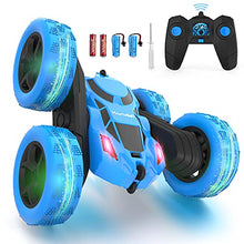Load image into Gallery viewer, Hamdol Remote Control Car for Kids, 360° Rotating RC Stunt Car Double-Sided 4WD Electric Vehicle with LED Lights