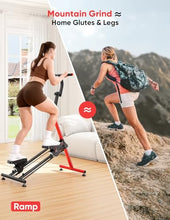 Load image into Gallery viewer, YOLEO Adjustable Resistance Stair Steppers for Exercise at Home, Folding Cardio Stairmaster with 3 Workout Modes