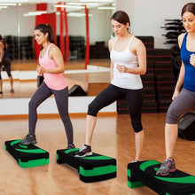 Load image into Gallery viewer, BalanceFrom Aerobic Step Platform Trainer with Adjustable 3-Level Risers, 400 Pound Weight Capacity – Non-Slip Exercise Stepper for Cardio, Strength, and Fitness Workouts at Home or Gym