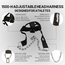 Load image into Gallery viewer, Schiek Sports 1500-H Adjustable Head Harness - Weight Lifting Gym Harness with Adjustable Straps - Neck Training