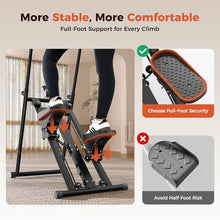 Load image into Gallery viewer, Sportneer Foldable Stair Stepper for Home Gym, Adjustable Resistance, Vertical Climber with Handlebar