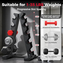 Load image into Gallery viewer, AKYEN A-Frame Dumbbell Rack Stand Only, Weight Rack for Dumbbells