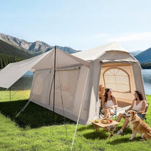 Load image into Gallery viewer, ABORON 10-12 Person Inflatable Camping Tent, 2-Room Glamping Tent with Pump