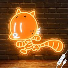 Load image into Gallery viewer, Officially Licensed Cat Kid UV Painted LED Neon Light – Inspired Wall Art, Vibrant Kids Room Decor, Superhero-Themed Night Light, Gift for Dog Man Book Fans (15 * 12.8")