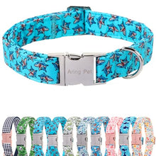 Load image into Gallery viewer, ARING PET Summer Dog Collar for Small Medium Large Boy Dogs-Blue Shark L