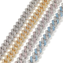 Load image into Gallery viewer, Dog Chain Necklace, Girl Cuban Link Dog Collar Metal Secure Buckle, 14 Inch