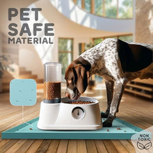 Load image into Gallery viewer, 32x24x1” XL Dog Food Mat - All Purpose Under Sink Liner, Washer and Dryer Covers for The Top, Silicone Griddle Mat for Blackstone - Raised Edges Dog Mat for Food and Water Prevent Spill, Waterproof