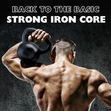 Load image into Gallery viewer, Yes4All 70 lbs Kettlebell Heavy Cast Iron Solid Smooth Handle Weights for Women/Men