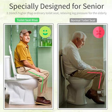 Load image into Gallery viewer, Aünsffer Raised 2.91'' Toilet Seat Elongated, Toilet Seat Riser for Elderly, Soft Close & Quick Release, Oblong 18.5inch Compatible Size, PP Material, 2 Years Support