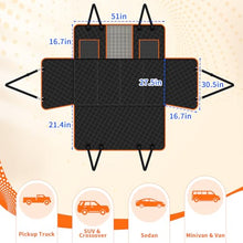 Load image into Gallery viewer, TNELTUEB Dog Car Seat Cover with Bed Mat, Back Seat Extender for Dogs (Black)