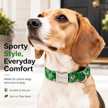 Load image into Gallery viewer, ARING PET Boy Dog Collar for Puppy Small Medium Large Dogs-Green Soccer XS