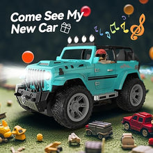 Load image into Gallery viewer, DEERC Remote Control Car with Fog Mist & Music, 1:16 Remote Control Truck for Boys