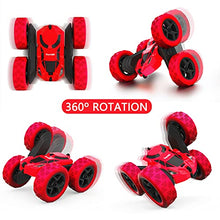 Load image into Gallery viewer, Hamdol RC Stunt Car for Kids Ages 6–12, 360° Rotating Remote Control Car with LED Lights