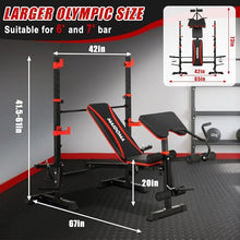 Load image into Gallery viewer, MAIDOMA 1500LB 8 IN 1 Weight Bench with Leg Extension