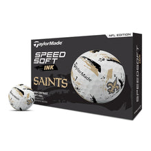 Load image into Gallery viewer, TaylorMade Golf SpeedSoft NFL Ink Golf Balls, New Orleans Saints, 1 Dozen
