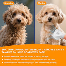 Load image into Gallery viewer, 3-in-1 Pet Hair Dryer & Slicker Brush for Dogs & Cats – Portable, Professional, Adjustable Temp, Overheat Protection Dog Hair Dryer (pink)