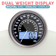 Load image into Gallery viewer, Thick Tempered Glass + Extra Large Display + Easy to Read Digital Bathroom Scale + New - White