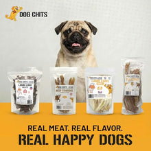 Load image into Gallery viewer, Dog Chits Beef Tendons for Dogs & Puppies - High Protein, Low Fat - All Natural Beef Tendon Chew - Chewy, Digestible, Long Lasting Training Reward Treats - Great for Healthy Joints - 7-9 inch, 6 pk