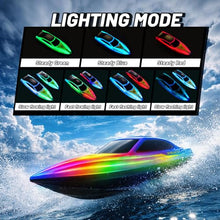 Load image into Gallery viewer, RC Boat 2 Pack Remote Control Boats with 7-Mode Colorful LED Lights, 10 Inch RC Boats