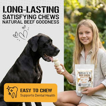 Load image into Gallery viewer, Dog Chits Beef Cheek Rolls for Dogs - Long Lasting Dog Chews, Rawhide Free & High Protein - Natural Beef Cheek Treats for Small, Medium & Large Dogs - 6 Inch (4 Pack)