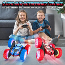 Load image into Gallery viewer, Hamdol Remote Control RC Car for Kids 6-12, High-Speed 4WD Stunt Car with LED Lights