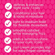 Load image into Gallery viewer, Naturaz Curl Defining Cream - 100% Vegan, Cruelty Free, Paraben Free - Deeply Moisturizing, Medium Hold, Aloe Vera Based Gel For Tight Curls & Coils - Define Curls, Lock in Moisture - No Frizz 8 Oz