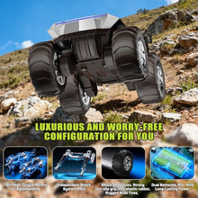 Load image into Gallery viewer, 1:16 RC Truck Remote Control Car, 4WD Waterproof Amphibious RC Car All Terrain Pickup,TIME4DEALS 2.4GHz Remote Monster Truck with 360° Rotating Standing Stunt Toy Truck for Kids Boys 6 7 8 9 10 11 12+