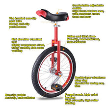 Load image into Gallery viewer, 20" Kid's/Adult's Trainer Unicycle Height Adjustable Skidproof Butyl Mountain Tire Balance Cycling Exercise Bike Bicycle,White,20"