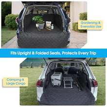 Load image into Gallery viewer, ALLANSING SUV Cargo Liner for Dogs - Heavy-Duty 900D Oxford Waterproof Pet Cargo Protector with 3-Sided Zippered All-Round Protection & TPU Suction Cups, Fits Compact SUVs