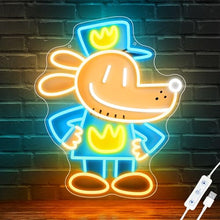 Load image into Gallery viewer, Officially Licensed Dog Man Neon Sign, Neon Signs for Wall Decor, UV Printing LED Light Sign, Kids' Room, Game Room, Party, Birthday/Christmas Gift for Dog Man New Movie Lovers & Fans