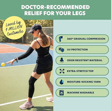 Load image into Gallery viewer, Doctor's Choice Full Leg Compression Sleeve-10-20 mmHg Graduated Support, Breathable Moisture-Wicking Fabric, Non-Binding Fit for Men & Women Ideal for Recovery, Daily Wear, Running & Active Lifestyle