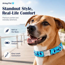Load image into Gallery viewer, ARING PET Summer Dog Collar for Small Medium Large Boy Dogs-Blue Whale S