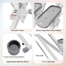 Load image into Gallery viewer, Stair Stepper for Home Gym, Foldable Vertical Climber Workout Machine,-(WHITE)