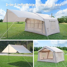 Load image into Gallery viewer, ABORON 4-6 Person Inflatable Camping Tent, Easy Setup Air Tent with Pump