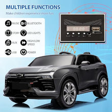 Load image into Gallery viewer, Kids Ride On Car 24V 2-Seater SUV Licensed Chevrolet Blazer Battery-Powered Electric Vehicle w/Parent Remote Control | Black