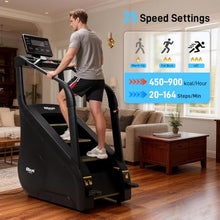 Load image into Gallery viewer, ERGOLIFE Stair Stepper Machine for Home Gym, Stair Climber with 25 Resistance Levels, 660 lbs Capacity, 7-Level Safety System, Natural Floating Step, Quiet Cardio Workout Machine with LED Touchscreen