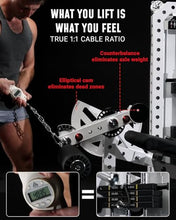 Load image into Gallery viewer, GMWD Leg Extension and Curl Machine with 255LB Weight Stack, Adjustable Seated Leg Extension and Lying Leg Curl Machine with 1:2 Ratio, Leg Workout Equipment with Band Pegs, White