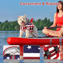 Load image into Gallery viewer, Dogcheer Harness-Style Dog Life Jacket Shark, Reflective American Flag Dog Life Vest for Swimming Boating, High Buoyancy Pet Swim Vest for Small Medium Large Dogs - USA Flag, S