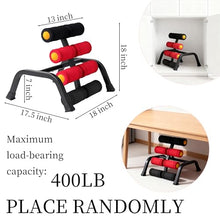 Load image into Gallery viewer, ISMIER Mini Inversion Table for Back Pain Relief, Foldable Back Stretcher with Massage Roller, 400LB Capacity Ab Machine