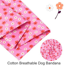 Load image into Gallery viewer, ARING PET Girl Dog Bandanas, Cute Summer Pink Daisy Floral Pet Bandana Scarf Triangle Bib for Small Medium Large Female Dogs Cats, Puppy Kerchief for Daily Wear Walks Party Photos-S