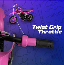 Load image into Gallery viewer, 12V Electric Dirt Bike, Battery Powered Ride on (Pink)