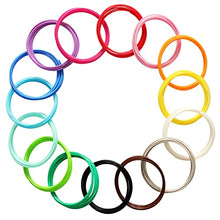 Load image into Gallery viewer, 15 Bright Colors 1.75mm 3D Pen PLA Filament Refill, Each Color 10feet, Total 150 Feet 3D Pen/3D Printer PLA Sample Pack, Compatible with MYNT3D / SCRIB3D Printing Pen