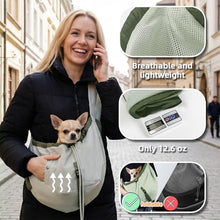 Load image into Gallery viewer, Dog Carrier Sling,Dog Carriers for Small Dogs & Cats Up to 20 lbs,Puppy Carrying Backpack Pet Purse with Pockets,Adjustable Shoulder Strap,Hands Free for Travel (Army-Green)