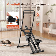 Load image into Gallery viewer, Sportneer Foldable Stair Stepper for Home Gym, Adjustable Resistance, Vertical Climber with Handlebar