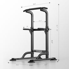 Load image into Gallery viewer, DONIUZ Power Tower Pull Up Bar and Dip Station, Multi-Function Home Gym-(BLACK)