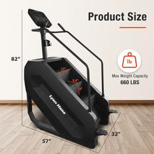 Load image into Gallery viewer, Stair Stepper, Commercial Grade Stepper Machine, Stepmill for Exercise at Home, Stair Climber for Cardio and Lower Body Workouts,15 Speed Levels, 660LBS Capacity, 15-165 Steps/Minute