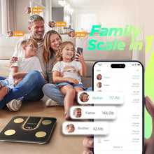 Load image into Gallery viewer, RunStar Scale for Body Weight, Smart Scale with 8-in-1 VA Display, High Precision Bathroom Digital Scale for Body Weight Heart Rate BMI Body Fat 22 Body Composition Sync APP, FSA&HSA Eligible
