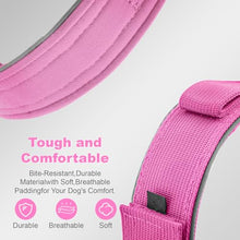 Load image into Gallery viewer, 2026 Upgrade Dog Collar with IPX8 Waterproof AirTag Holder,Military Tactical Comfortable Control Handle and Ultra-Durable Metal Buckle/Night Reflective,GPS Collar for Medium to Large Dogs(Pink/M)