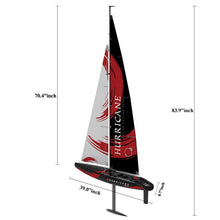 Load image into Gallery viewer, 84” Inch Remote Control Boat RC Pre-Assemble Sailboat Accessories Kits 2.4G Electric Boat Sail Watercraft for Adults Boys (L)